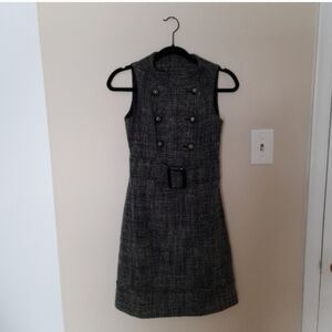 Club Monaco Charcoal Sleeveless Mini Dress
